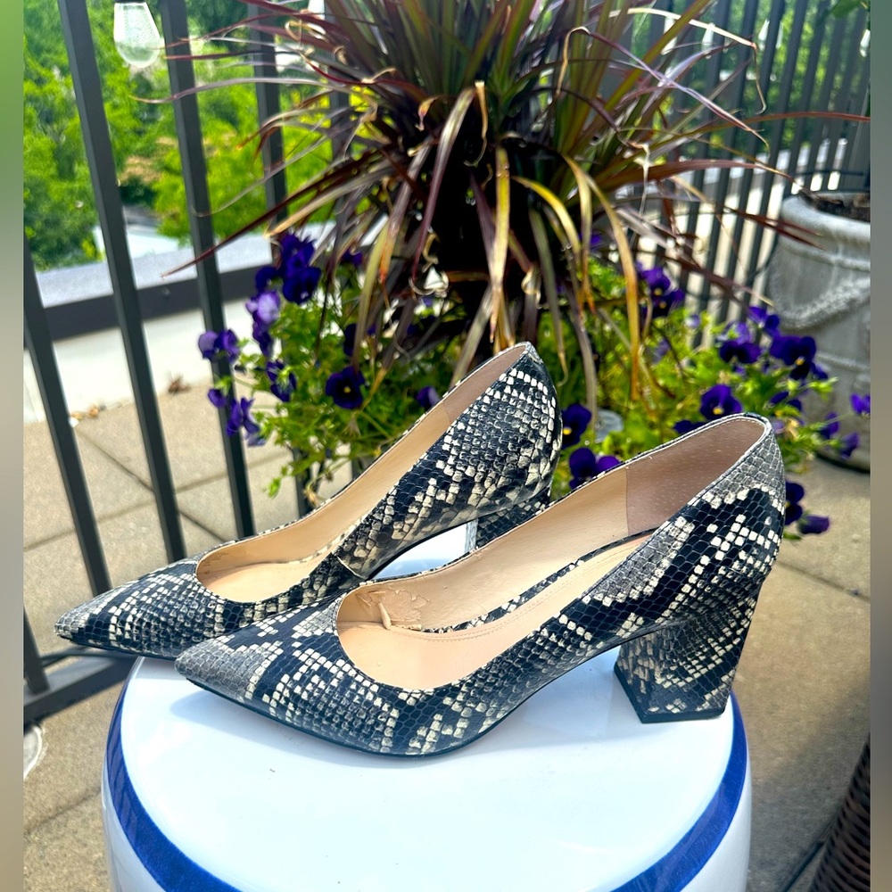 Marc Fisher Zala Block Pointed Toe Pumps- Ws5 - image 2